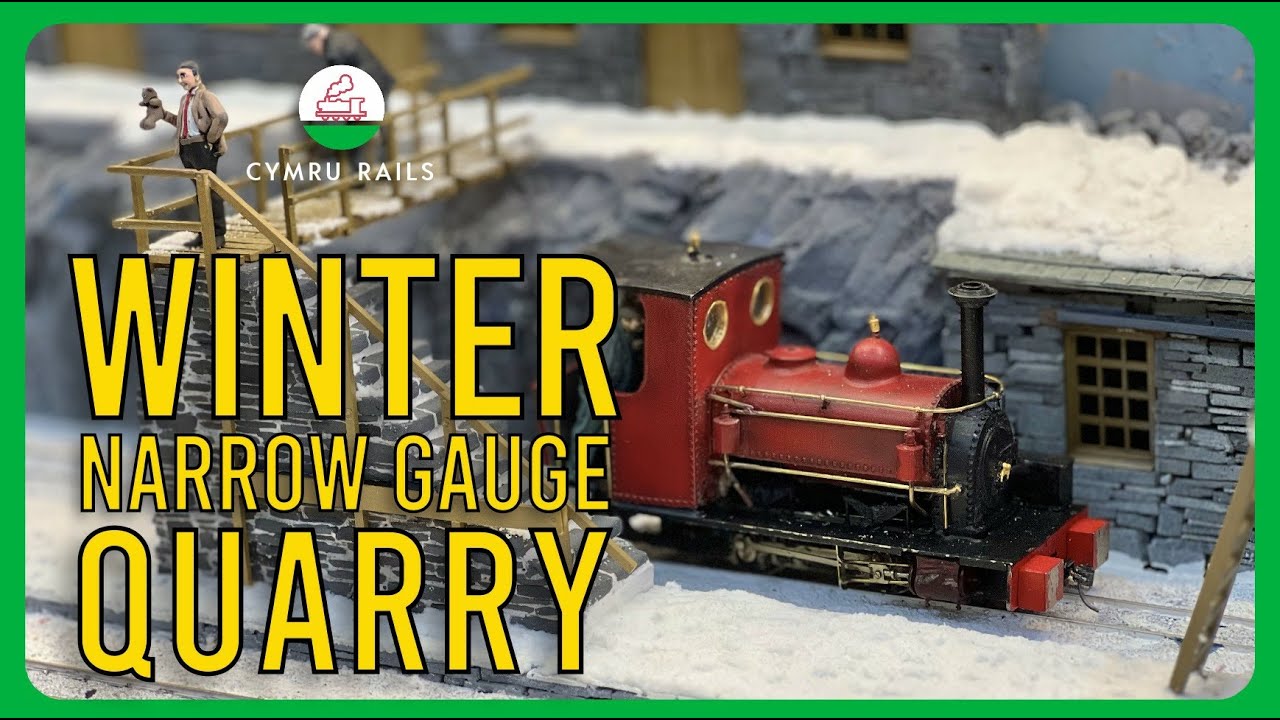 NARROW GAUGE Winter Slate Quarry in Action - Penrhyn Quarry Layout (016.5 Narrow Gauge)