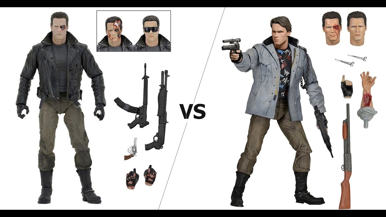 Терминаторы Оригинал NECA VS Копия Китай Bootleg