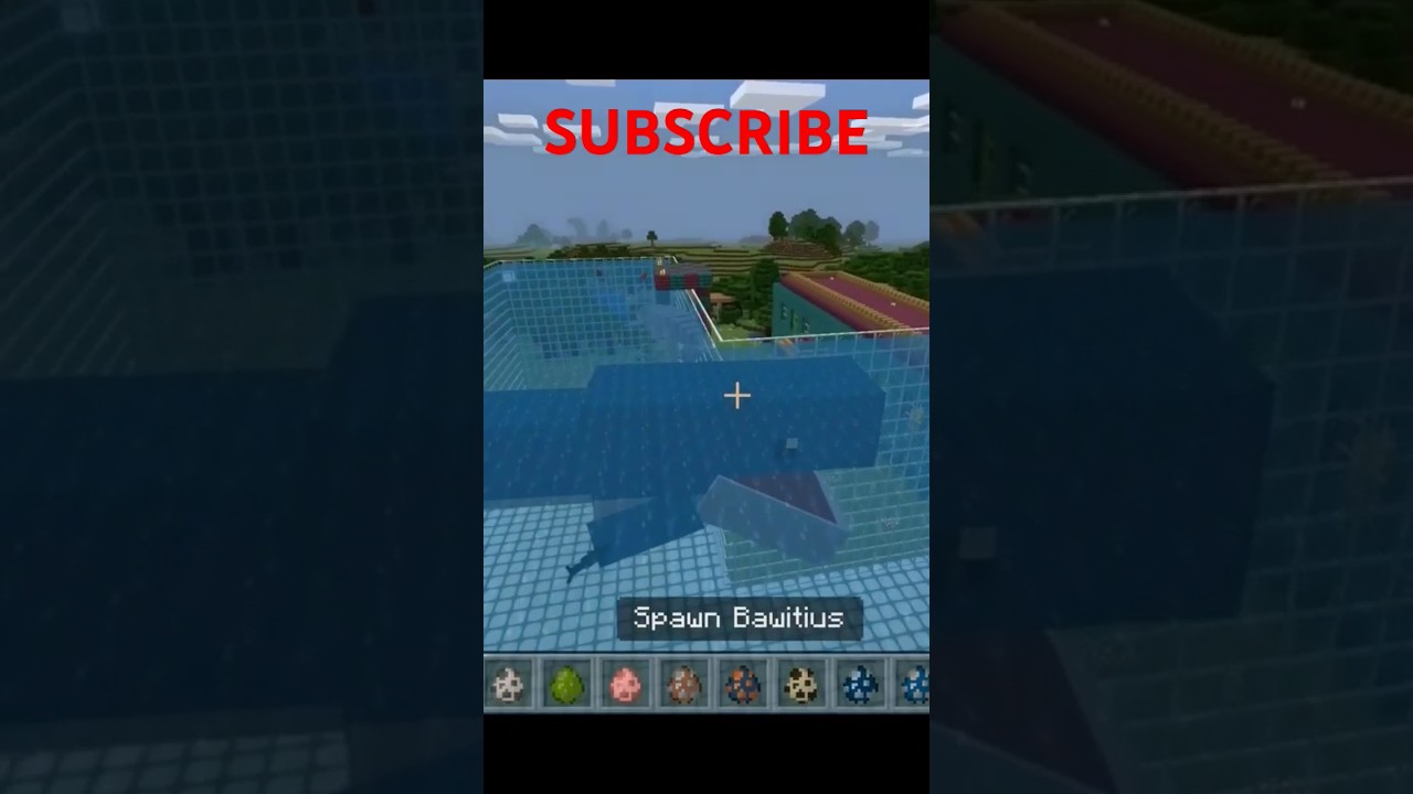 Minecraft Kronosaurus and Blue Whale 🐋
