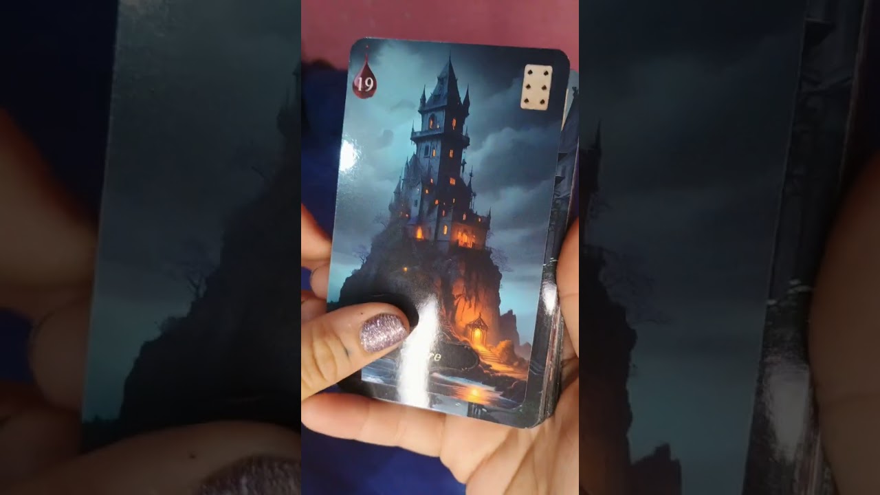 Meu deck novo, baralho lenormand vampiresco, lançamento da Aline p. Hafemann ❤️