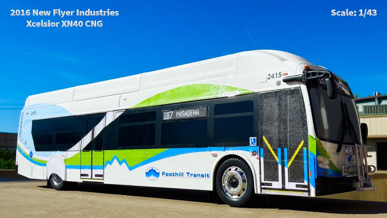 💙💚🤍Foothill Transit 2415 in 1/43 scale🤍💚💙