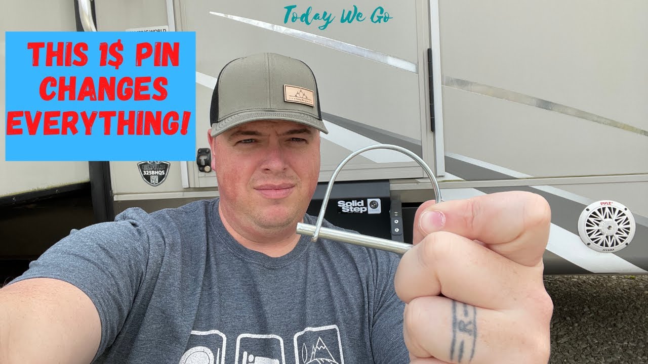 Lippert Solid Step Cheap Upgrade - How to make setting up easy - RV Step Upgrade