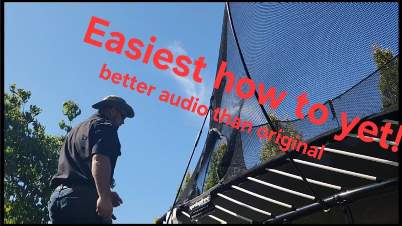 Easiest method to building a spring free trampoline all by yourself! 
