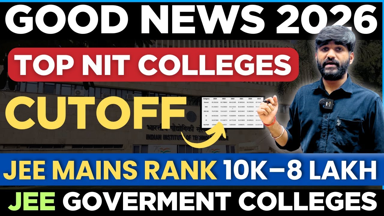 JEE Main 2026: 50 to 99 Percentile तक NIT Govt Colleges | JEE Main 2026 Cut off |Marks Vs Percentile
