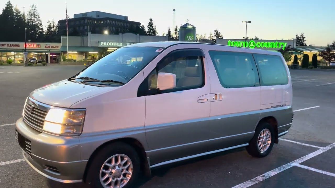 1997 Nissan Elgrand Homy X 4WD 3.3L gasoline TV Navi DVD RHD JDM  import USA