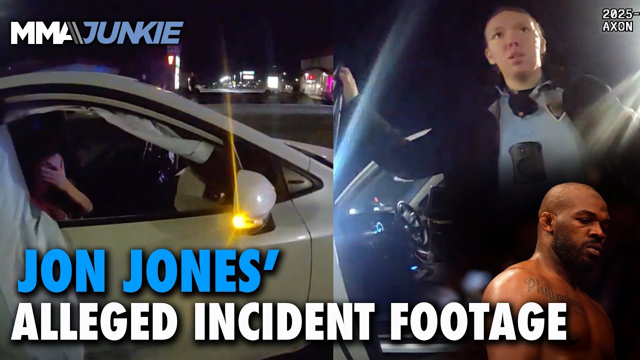 BODYCAM FOOTAGE: Jon Jones allegedly threatens police in alleged hit-and-run incident
