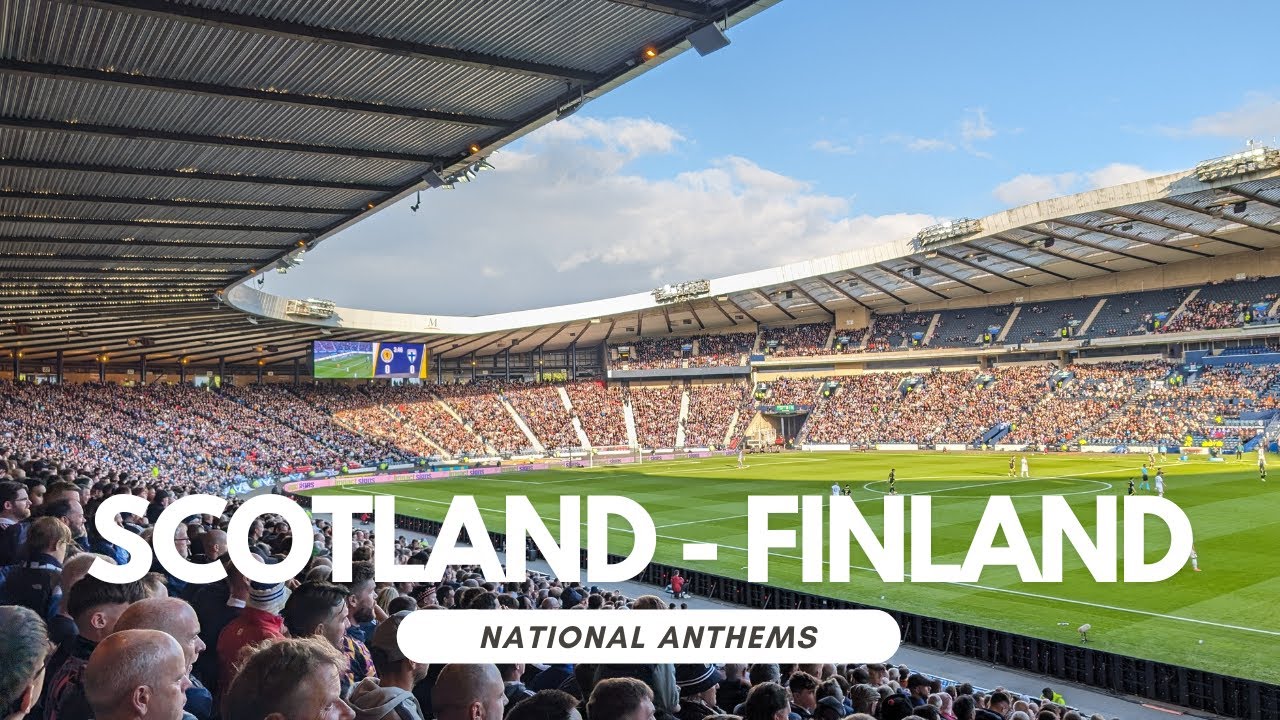 INCREDIBLE National Anthems - SCOTLAND vs FINLAND - Scotland Euro 2024 Send Off
