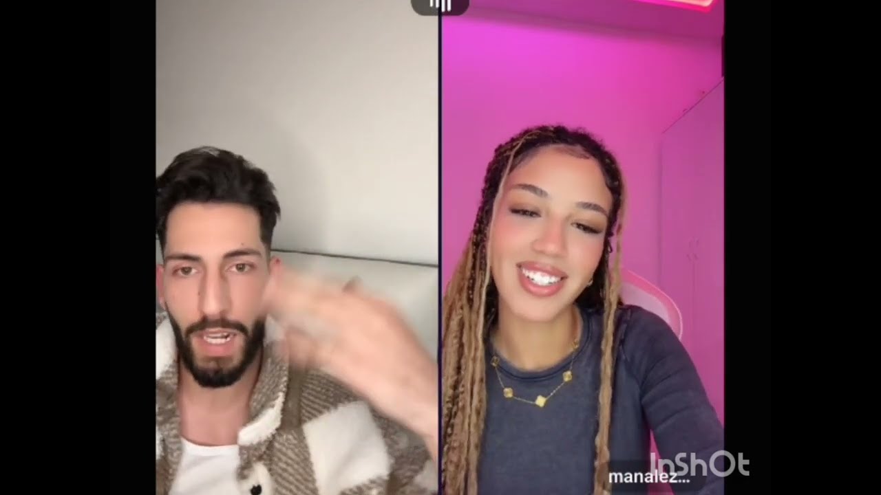 شعلت نار  الغيرة بين مراد الجزائري و منال المغربية ردت فعلو لما شافها تحكي مع شاب غيرو  😍😍😍