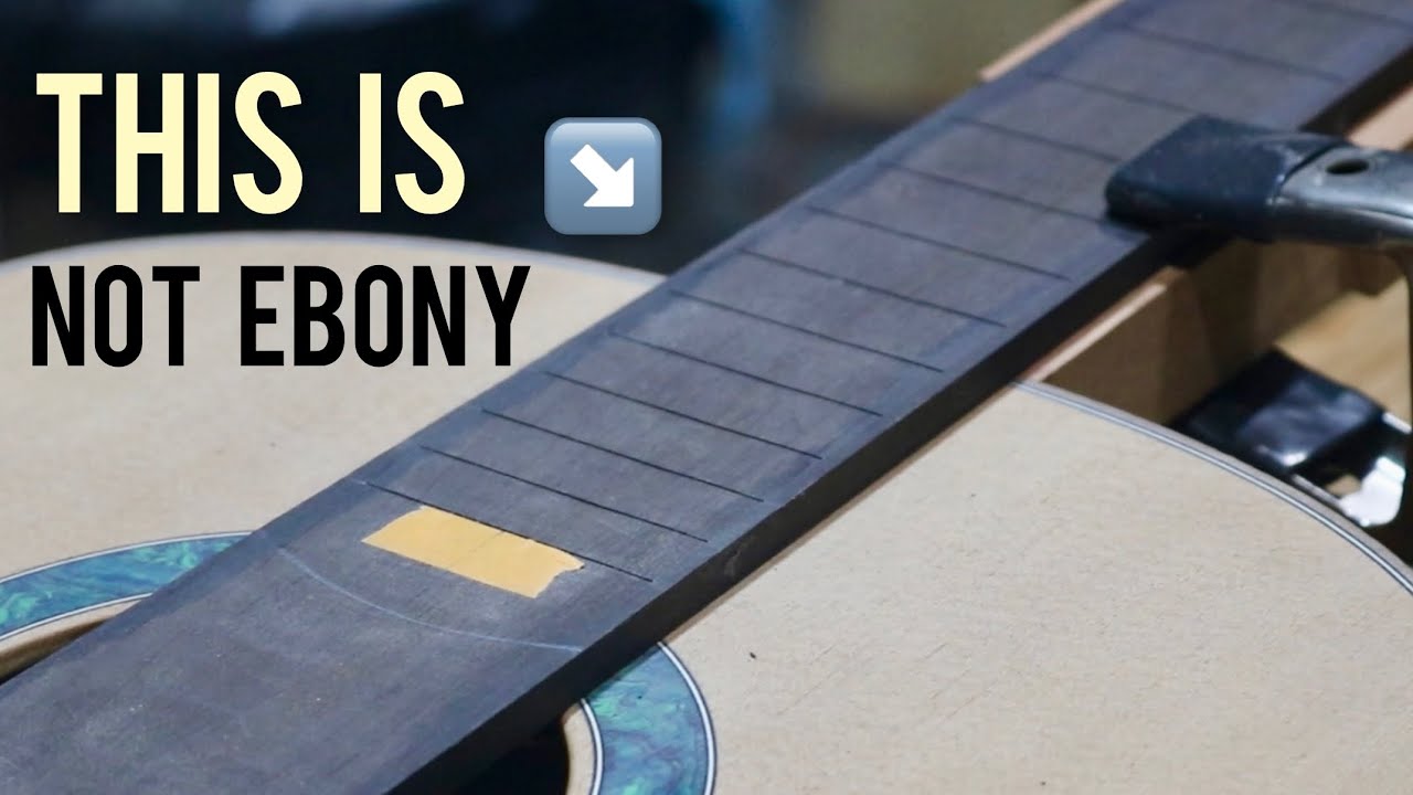 Making a fretboard from obsidian ebony