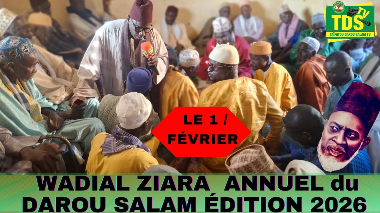 WADIAL ZIARA ANNUEL. Le/1 / FÉVRIER DE DAROU SALAM ÉDITION 2026  