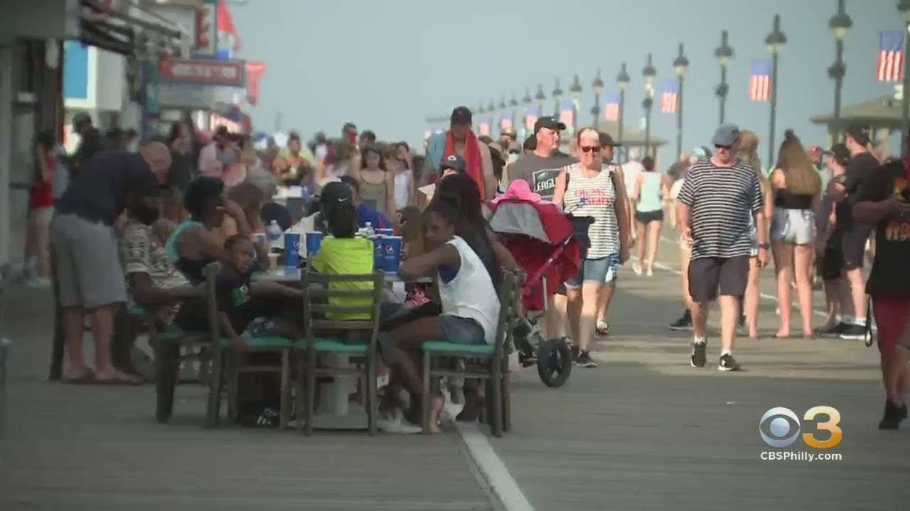Many People Enjoying July 4th Weekend At Jersey Shore Amid Pandemic