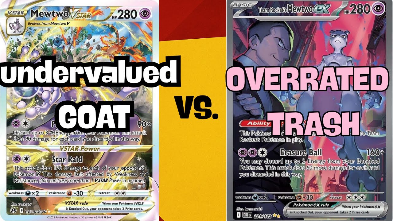 Team rocket Mewtwo is overrated compared to Mewtwo VSTAR 