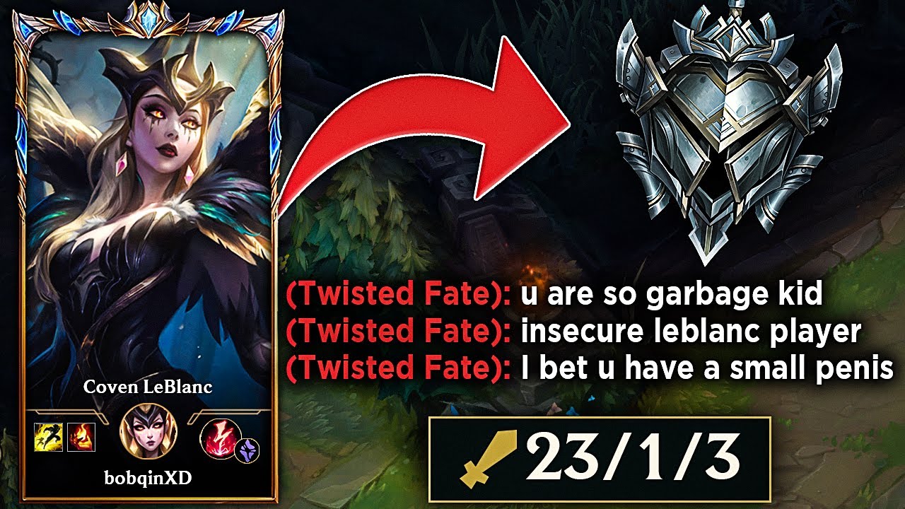 Silver player flames me but little did he know I'm challenger.. Leblanc unleashed