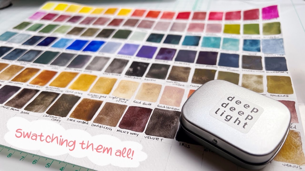 All Deep Deep Light Watercolours Including the NEW Velvet Set!