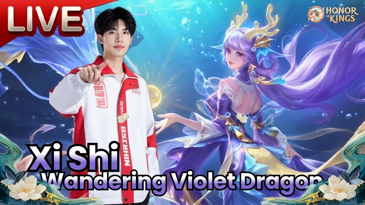 🔴 LIVE HOK : Practice Xi Shi FMVP Skin｜Wandering Dragon Violet Flower｜Honor of Kings CN