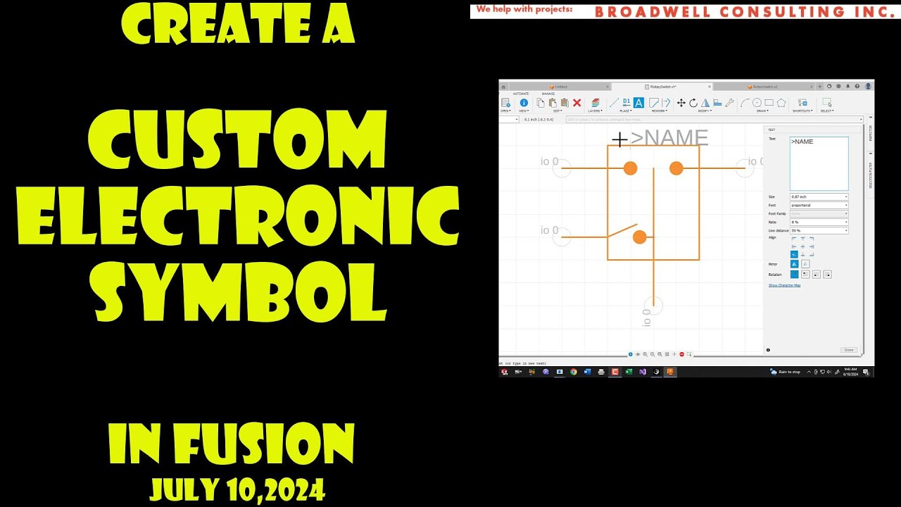Custom Electronic Symbols In Autodesk Fusion 360