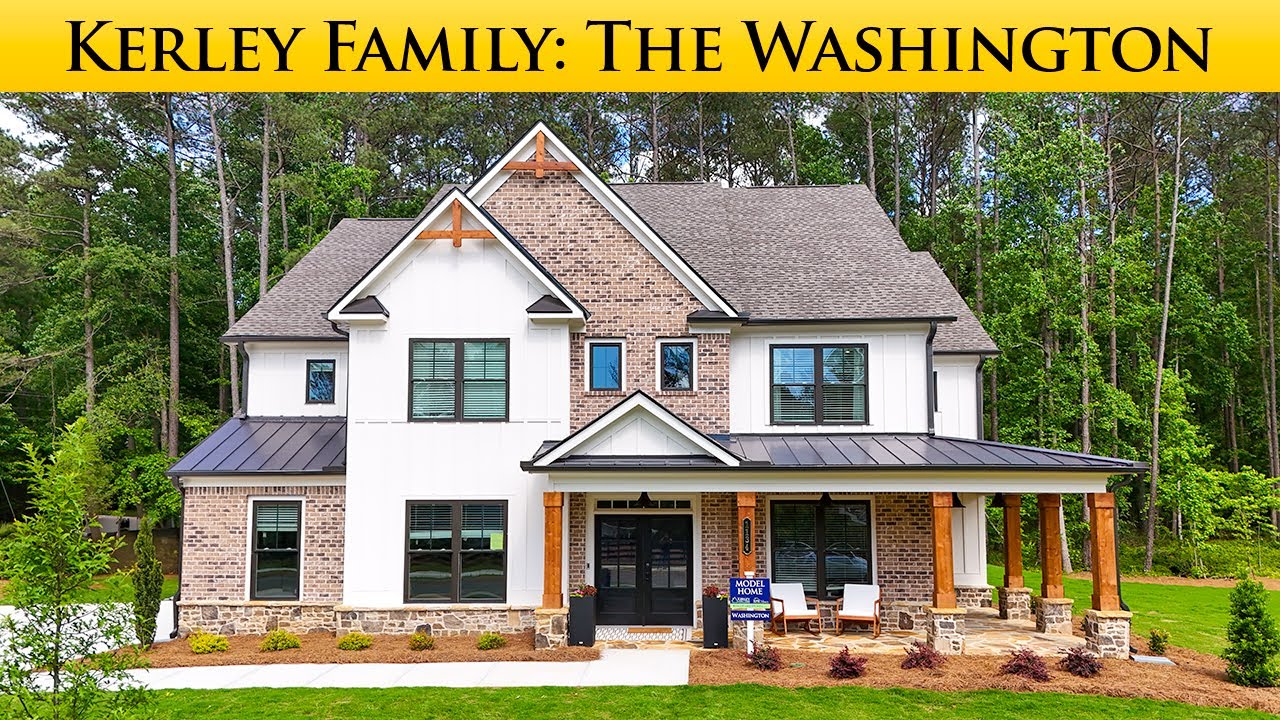 Экскурсия по дому Washington Plan от Kerley Family Homes в Fords Landing | Новые дома на продажу ...