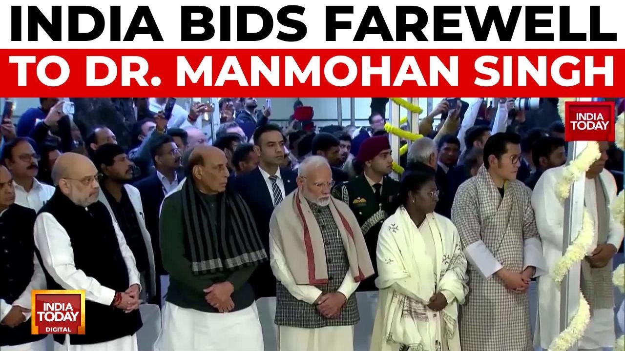 Former Prime Minister Manmohan Singh Laid To Rest With Full State Honours In Delhi | India Today