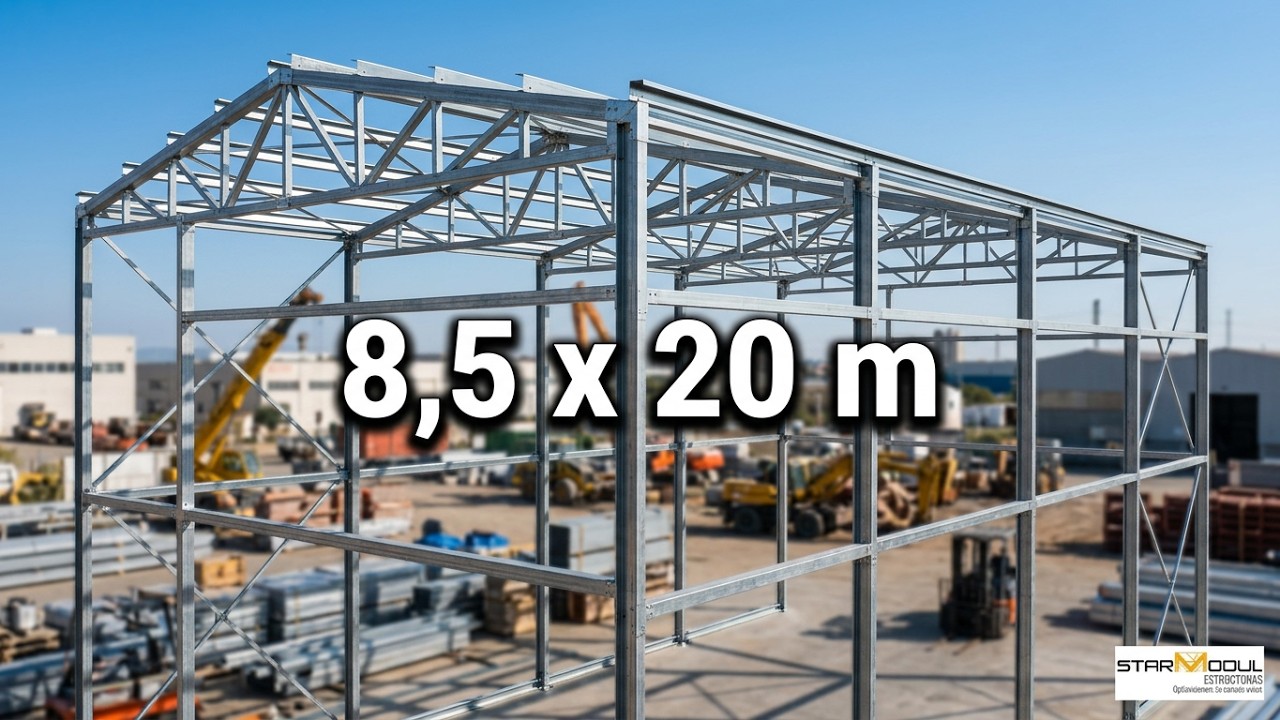 StarModul- Montaje Estructura 8,5 x 20 m TimeLapse