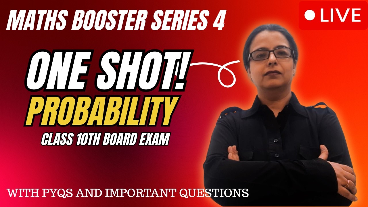 LIVE 🔴 Probability in 1 Live Class 😱 | 2026 #learnatscholar        #livemaths