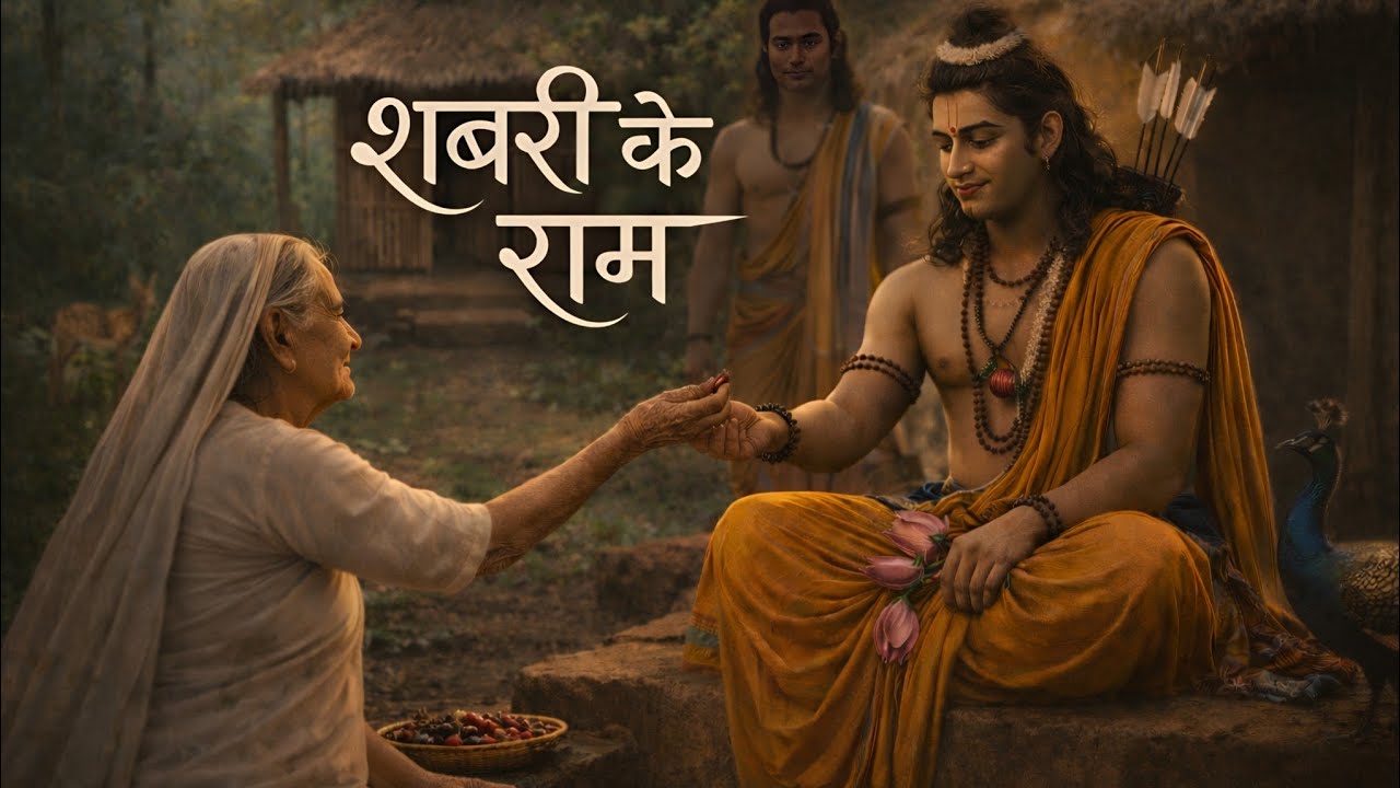  शबरी के राम। माता शबरी की कथा। राम और शबरी। Bhakti story in Hindi। #shabri #aianimation 