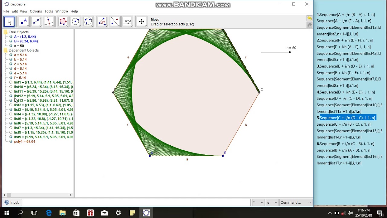 String Art in Geogebra-Khen Lloyd B. Nuevo