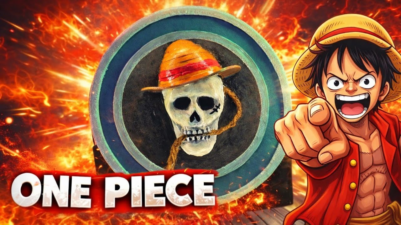 I Made a 3D One Piece Skull Light Box from Scrap! ☠️🔥 | DIY Anime Art @Netflix #onepiece 