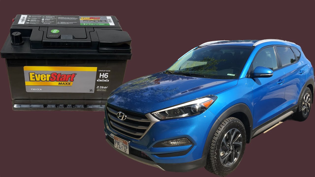 2016 - 2021 Hyundai Tucson battery replacement