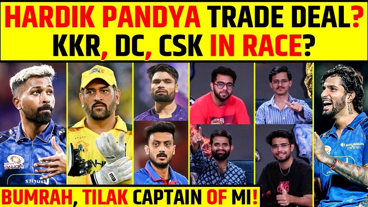 🔴HARDIK PANDYA TRADE DEAL? KKR, DC, CSK IN RACE? BUMRAH❌ TILAK CAPTAIN OF MI! #ipl2026 #iplupdates