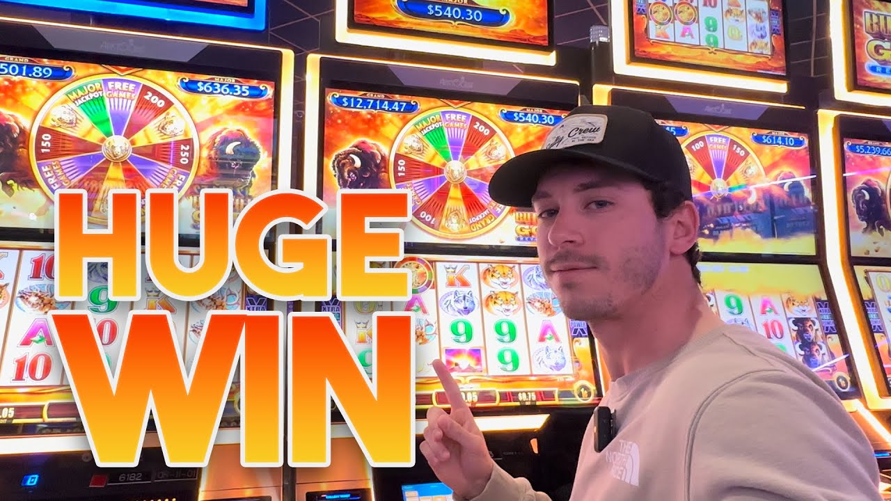 Massive Win On A Buffalo Gold Revolution Slot Machine At Coushatta Casino Resort!