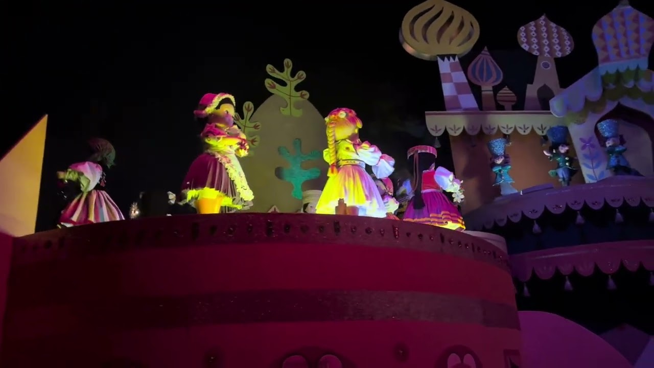 It's a Small World Holiday ride at Disneyland 2025 01 12 - Part 2/3