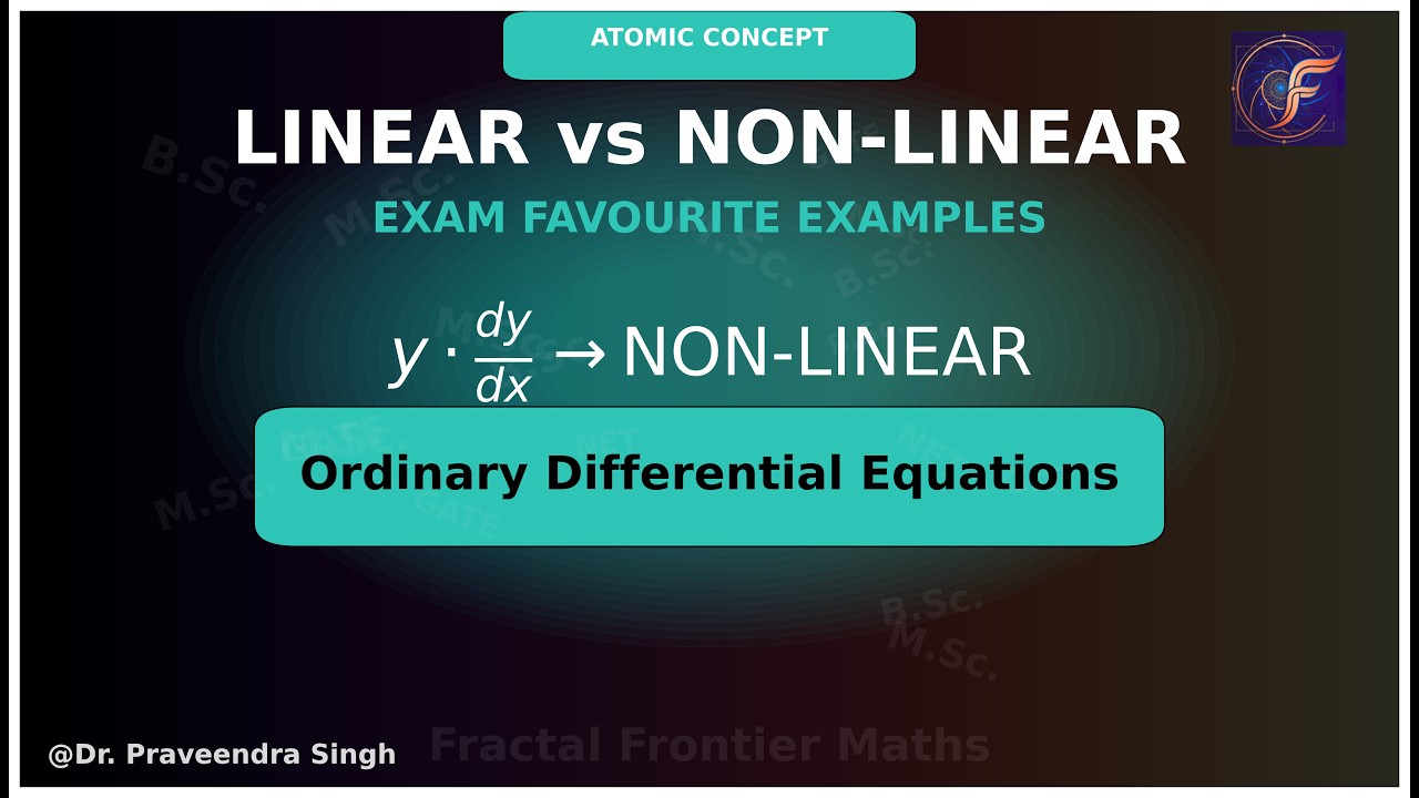 Stop Making Mistakes in Identifying Linear ODEs! Must Know Concept & Examples