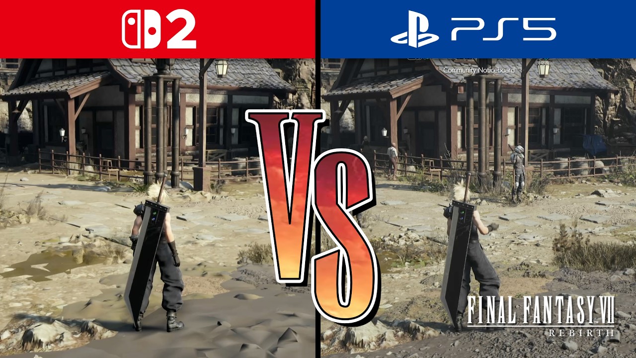 Final Fantasy VII Rebirth - Switch 2 vs PS5 | Graphics Comparison
