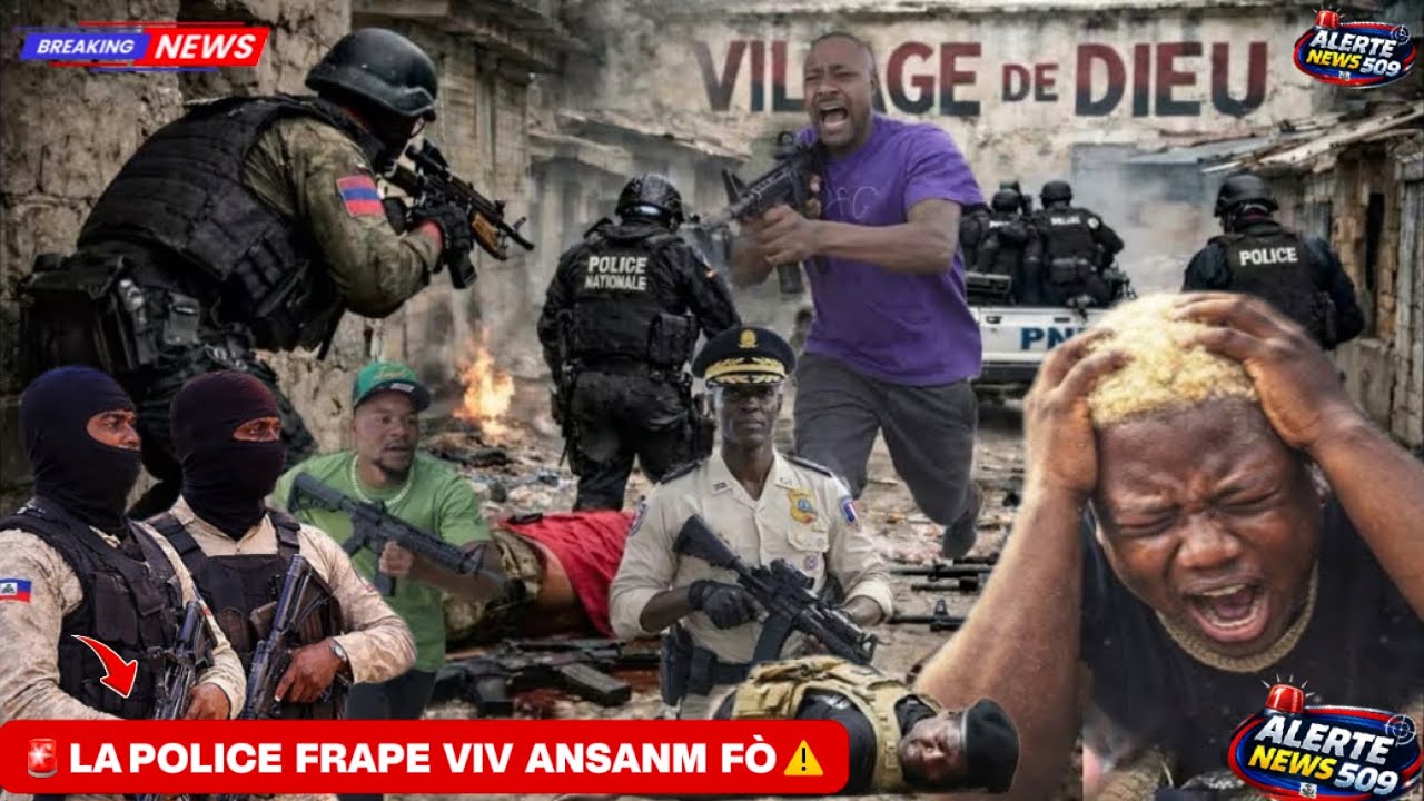 14 MARS - FLASH!  🚨 LAPOLIS POTE BOURE SOU GANG VILAJ, BANDI YO KÒMANSE PA ALÈZ NAN PÒTOPRENS 