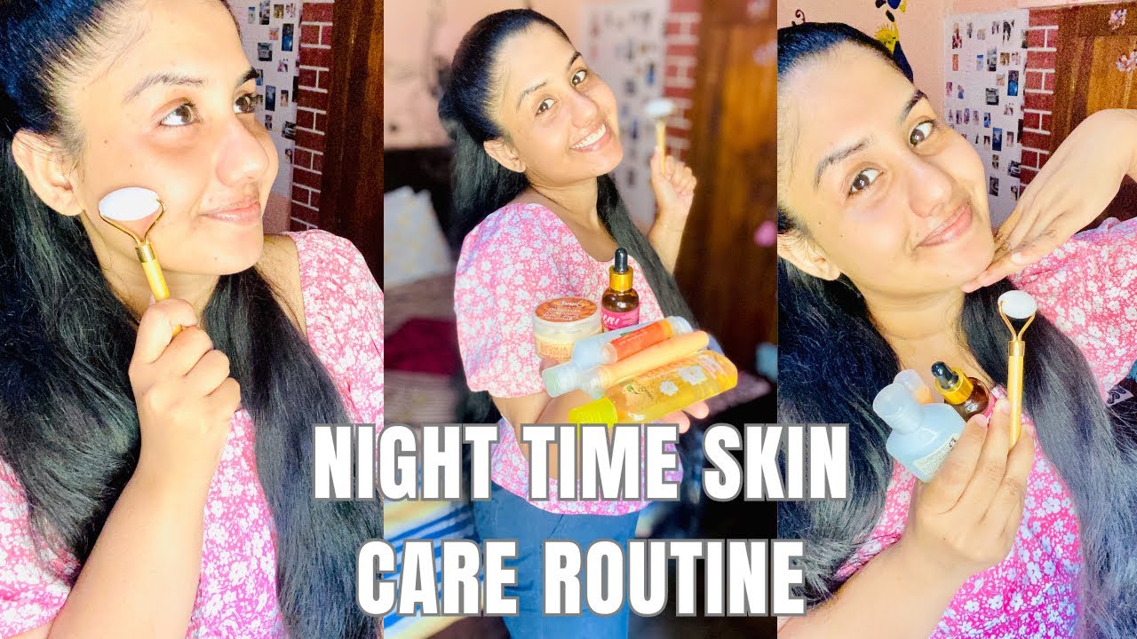 Low Budget Night Time Skincare Routine ❤️ඔක්කොම products 1000ට අඩුයි 😍#vlogs #vloger #skincare