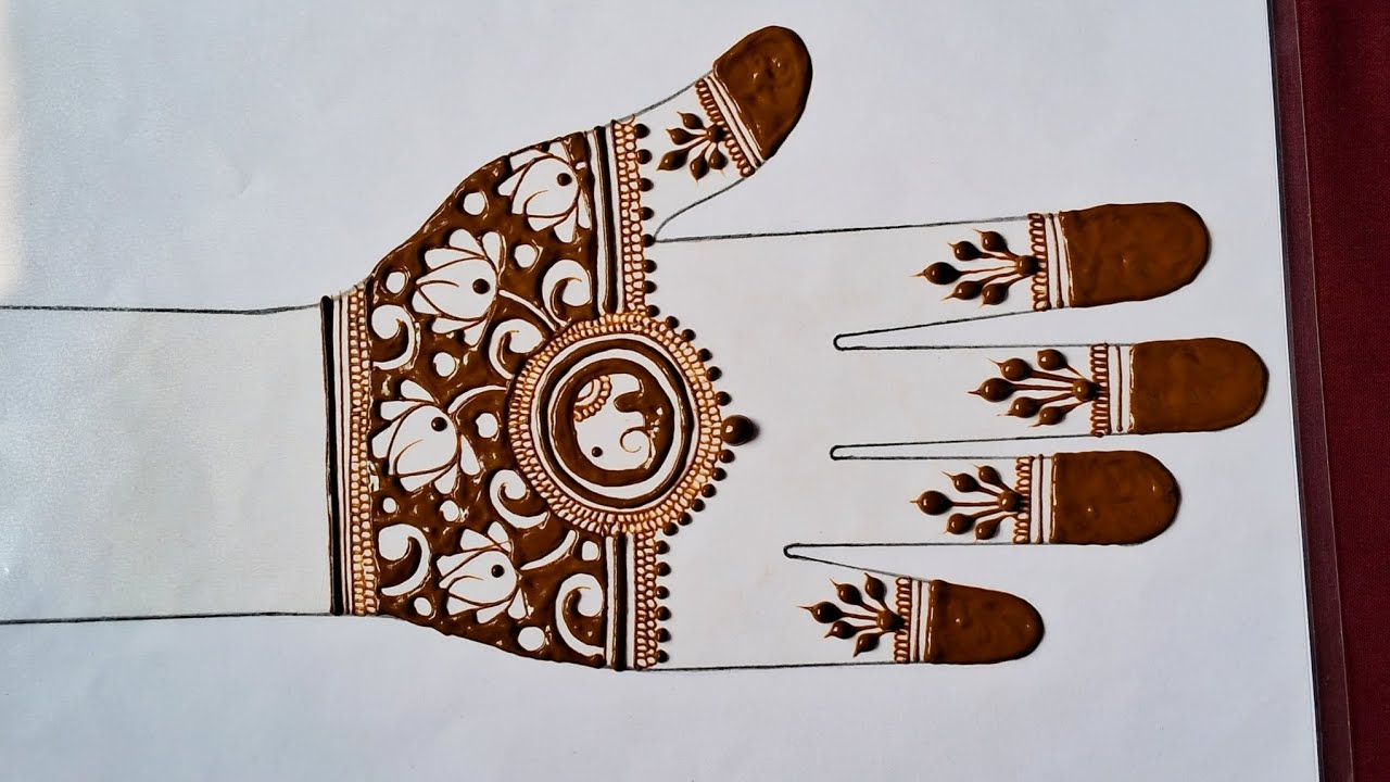 Lotus 🪷 Elephant 🐘 mehndi design ✨️🌸 | Mehndi by Darshna | #artist #mehndi #art #mehndiart 