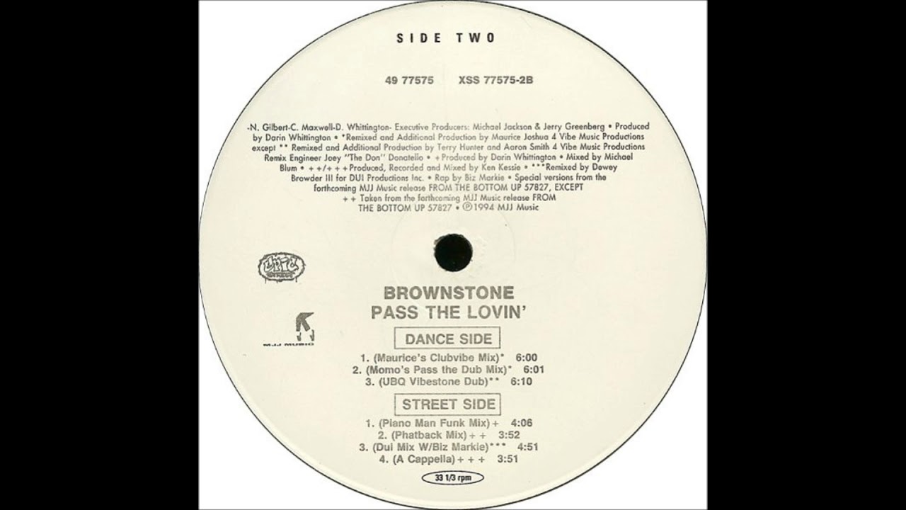 Brownstone - Pass The Lovin' (Maurice's Clubvibe Mix)