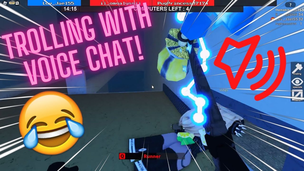 Voice Chat Trolling in Flee the Facility!