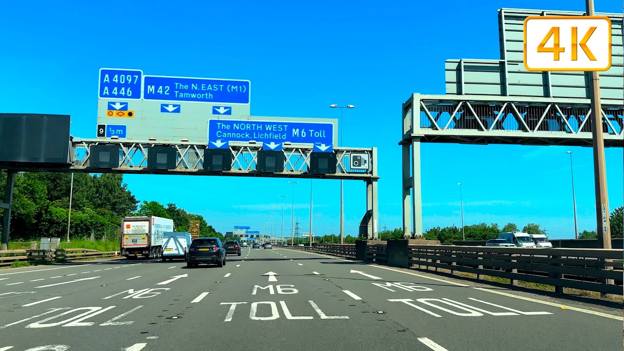 UK Motorways | The M6 Toll/Midland Expressway (Northbound) | Driver POV