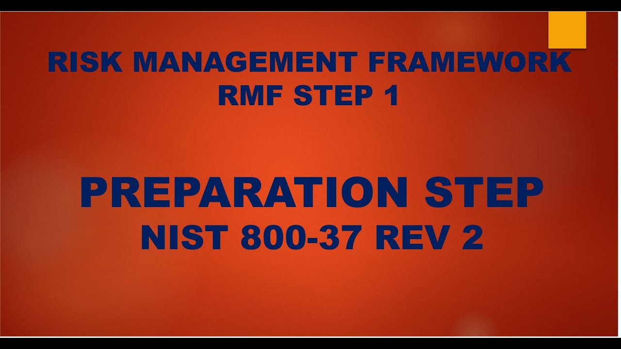 NIST Risk Management Framework(RMF STEP 1) | PREPARE STEP