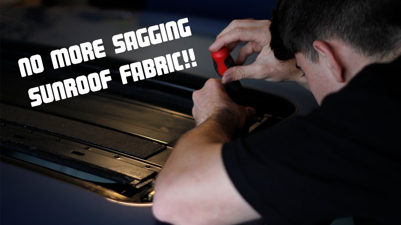 How To Fix Sagging Sunroof Headliner (BMW E36 Full Sunroof Removal and Install)