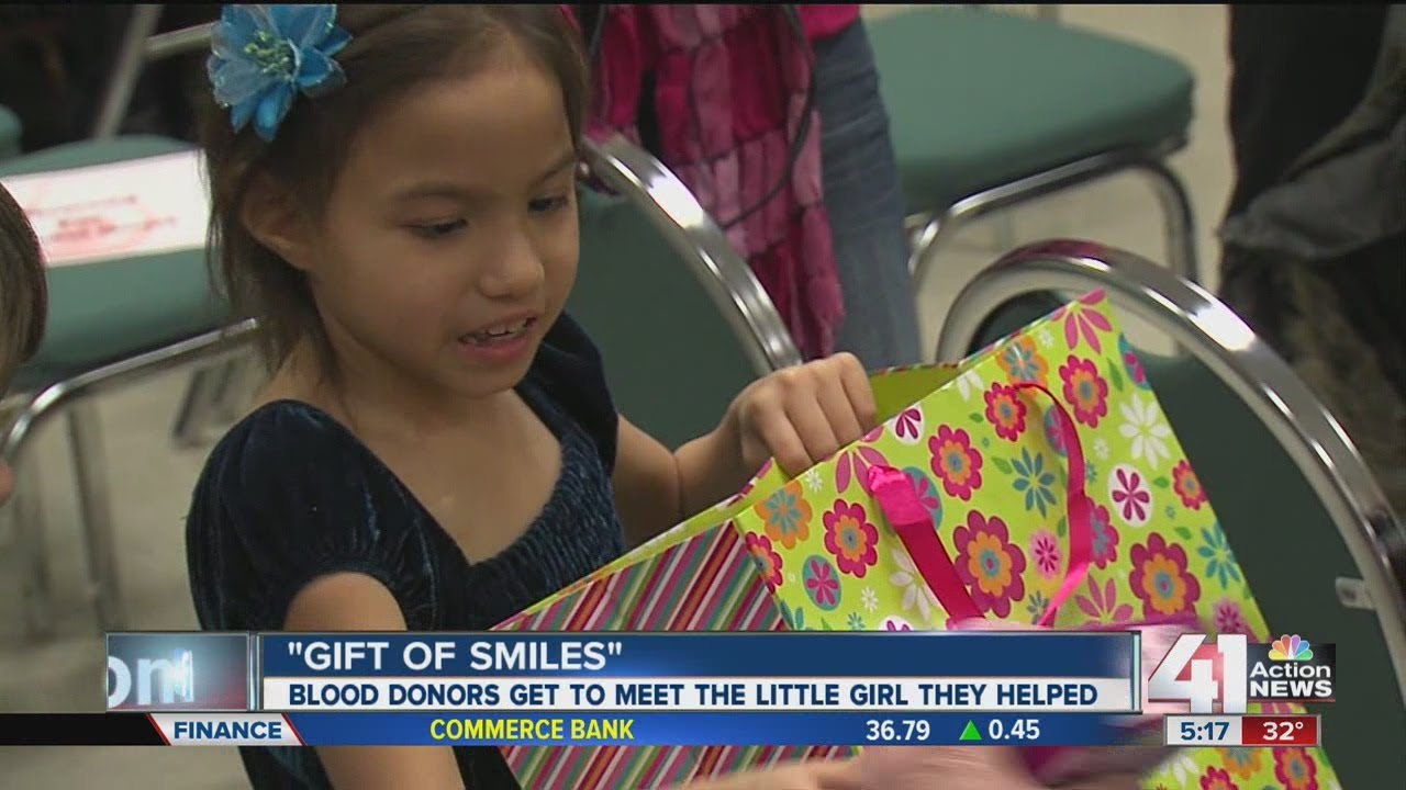 Family meets donors who saved their daughter