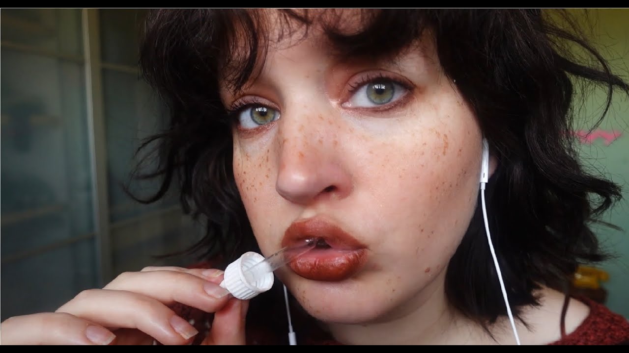 ASMR glass dropper nibbling prt 2 (no talking, intense mouth sounds)