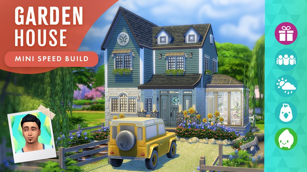 Floral GARDEN House! Sims 4 Speed Build (No CC or Mods)