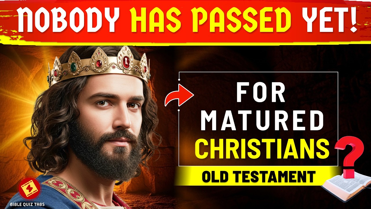 Only True Bible Scholars Pass This OLD TESTAMENT Bible Quiz! | Bible Quiz Tabs