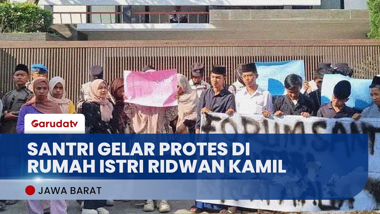 Santri Geruduk Rumah Atalia, Istri Ridwan Kamil