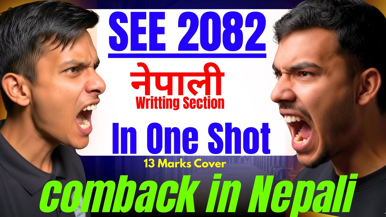 Class 10 Nepali Lekhan Section COMEBACK 💪 | One Shot | SEE 2082 | Important Questions 🇳🇵