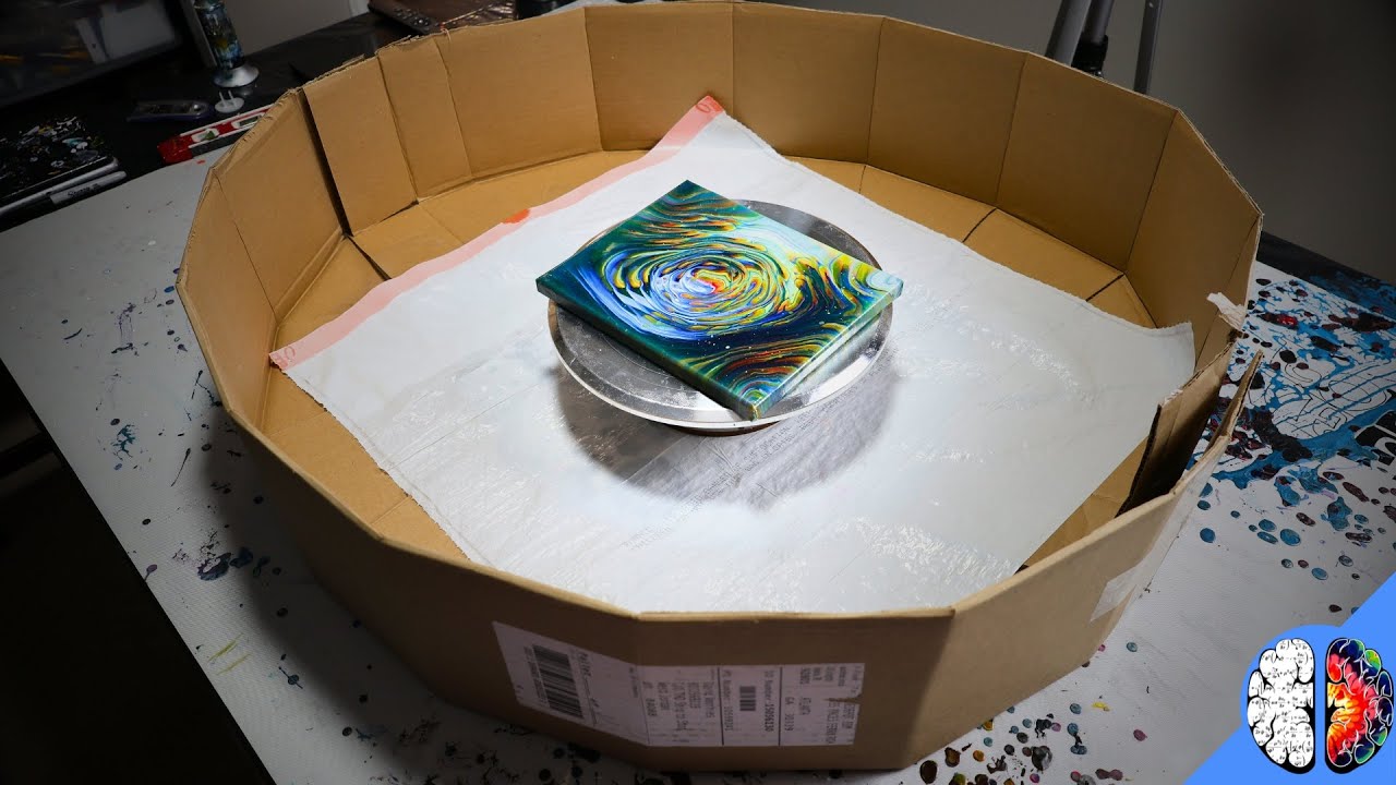 Make your own acrylic pour spinner container
