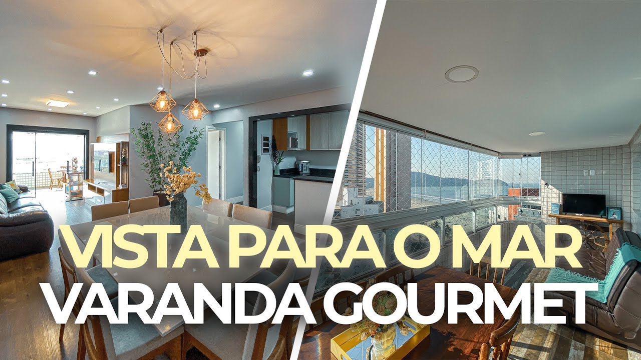 Apartamento com 4 dorms, VISTA PARA O MAR, lazer completo, no bairro Guilhermina, Praia Grande/SP