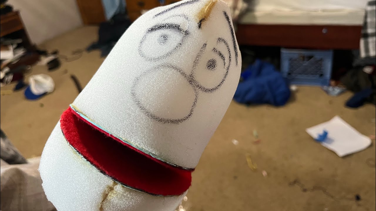Fozzie Bear puppet build part 1